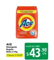 Ace - Detergente Regular Bolsa