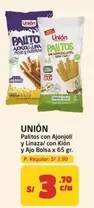 Unión - Palitos con Ajonjolí y Linaza/ con Klión y Ajo Bolsa