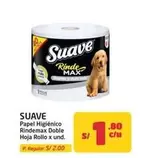 Suave - Papel Higi0990nico Rindemax Doble Hoja Rollo