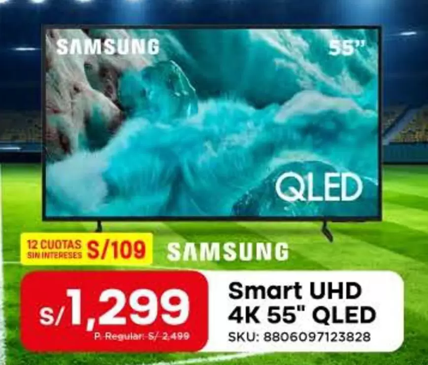 Samsung - Smart UHD 4K 55" QLED