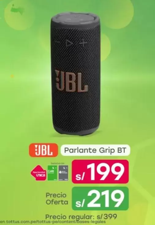 JBL - Parlante Grip BT