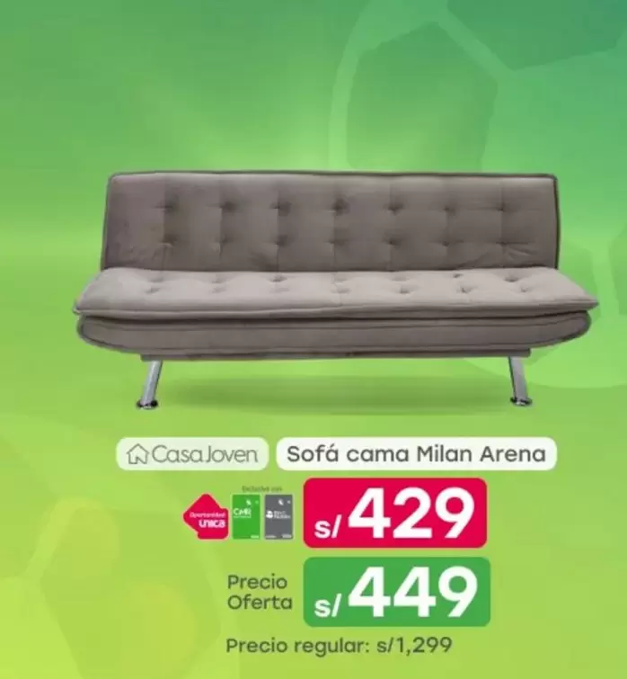 Casa Joven - Sofá cama Milan Arena