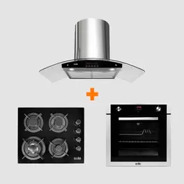 Combo Cocina empotrable 068 + Campana Venus Plus + Horno eléctrico 007