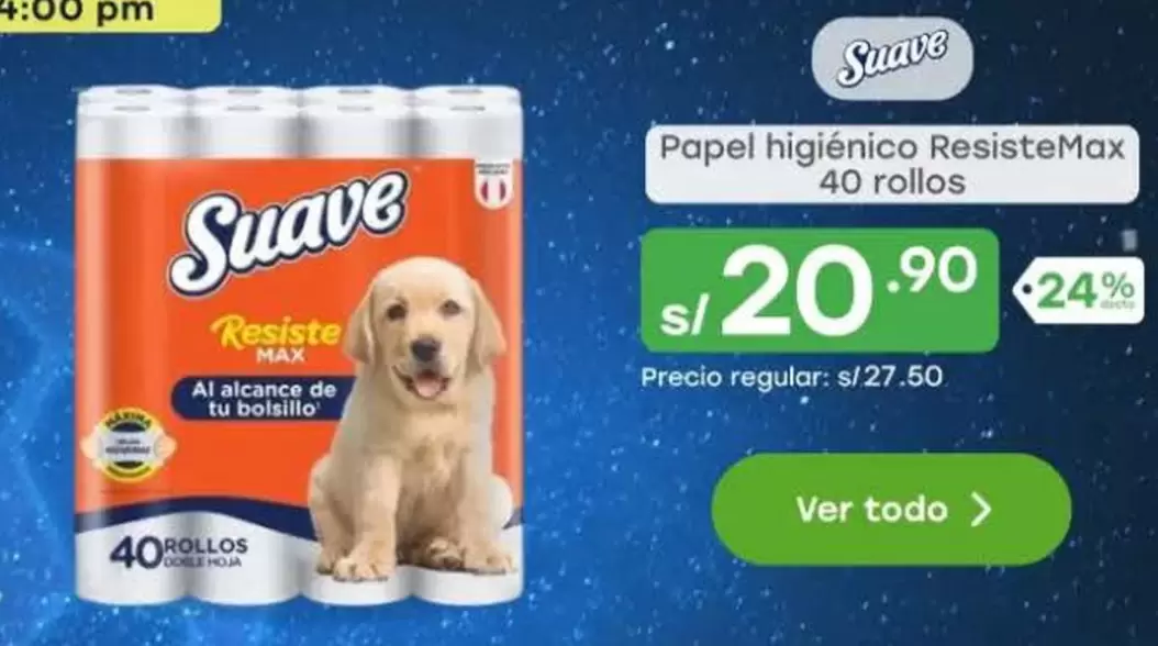 Suave - Papel higi
uevo
ResisteMax