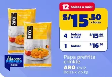 Aro - Papa prefrita crinkle