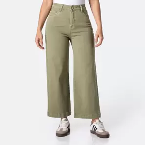 Basico Twill Slabs Stch. Lari Bull Denim Culotte