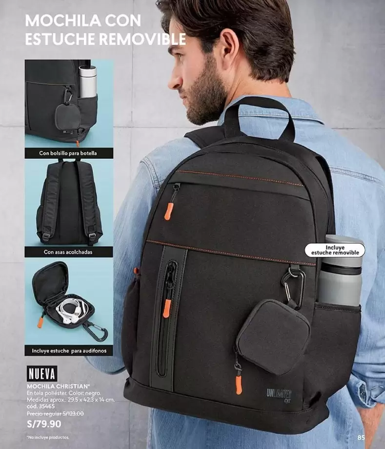 MOCHILA CON ESTUCHE REMOVIBLE MOCHILA SHUTTLE