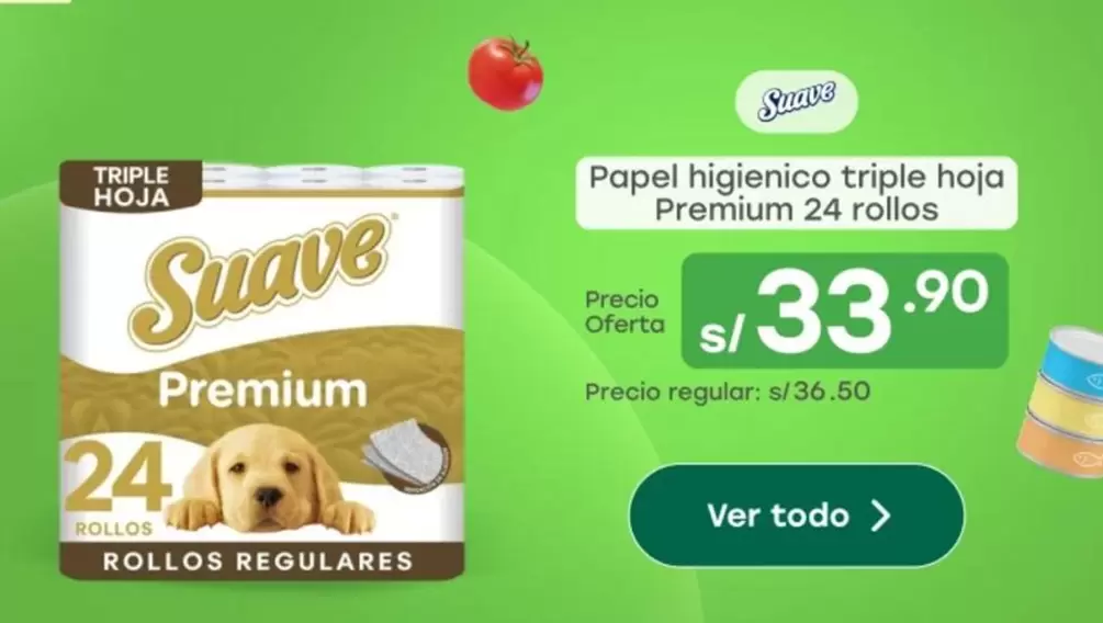 Suave - Papel higienico triple hoja Premium