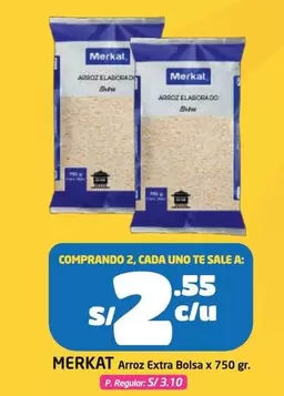 Merkat - Arroz Extra Bolsa