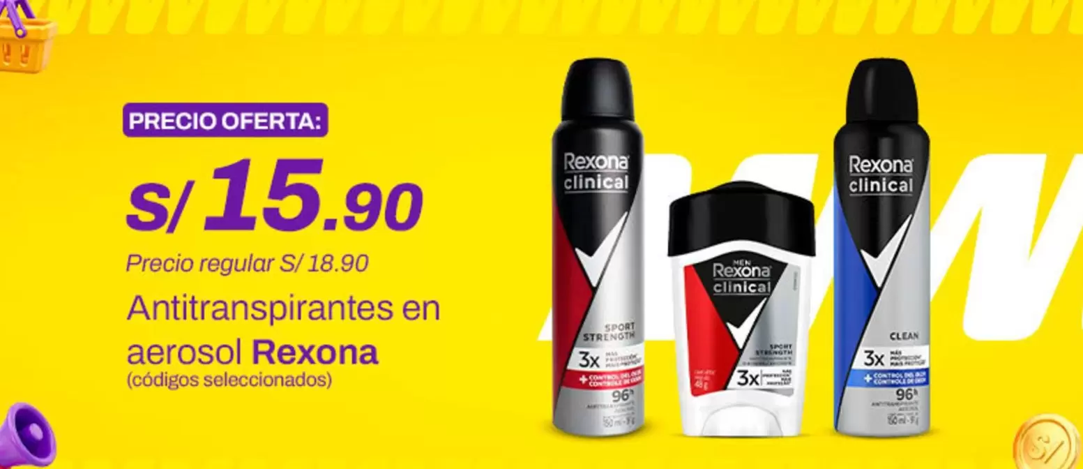 Rexona - Antitranspirantes en aerosol