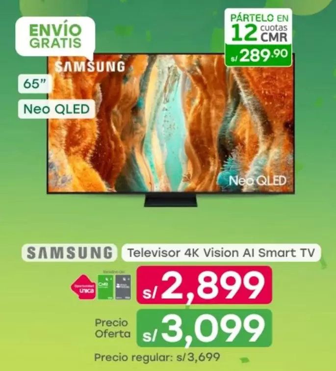 Samsung - Televisor 4K Vision AI Smart TV