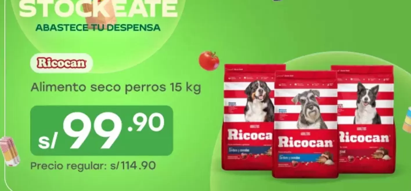 Ricocan - Alimento seco perros 15 kg