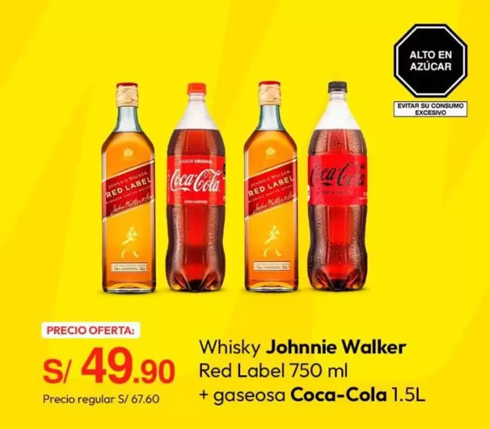 Coca-Cola - Whisky Johnnie Walker Red Label +
