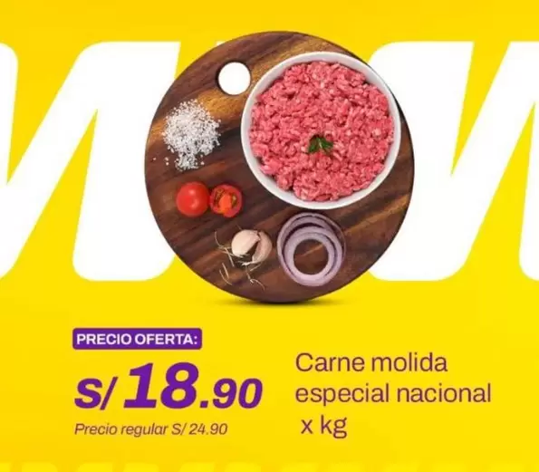 Carne molida especial nacional