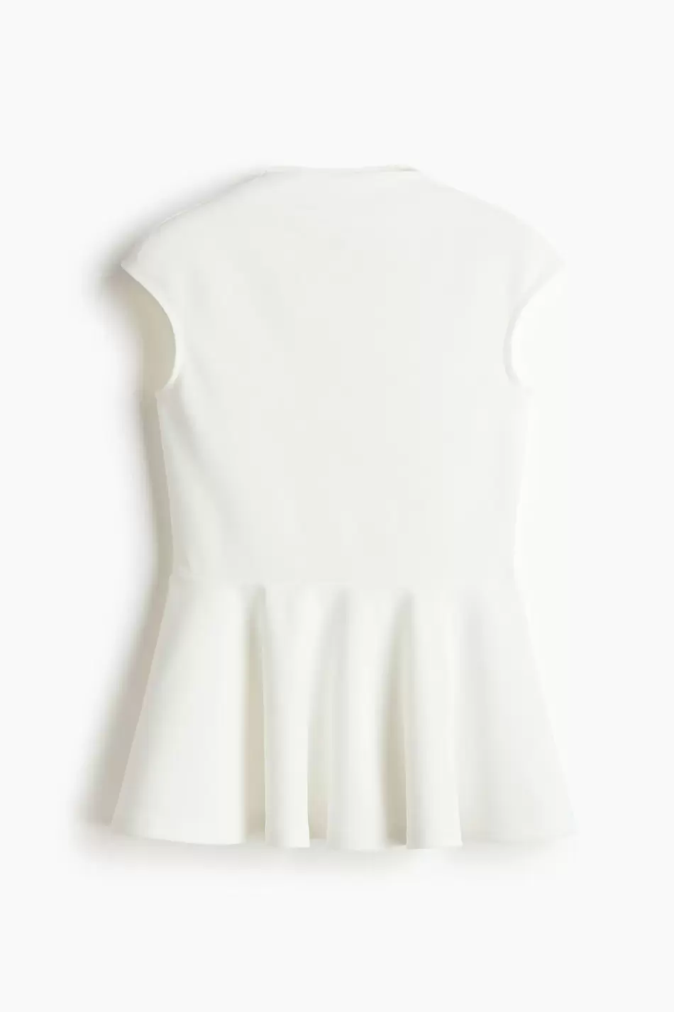 Top en punto roma con peplum