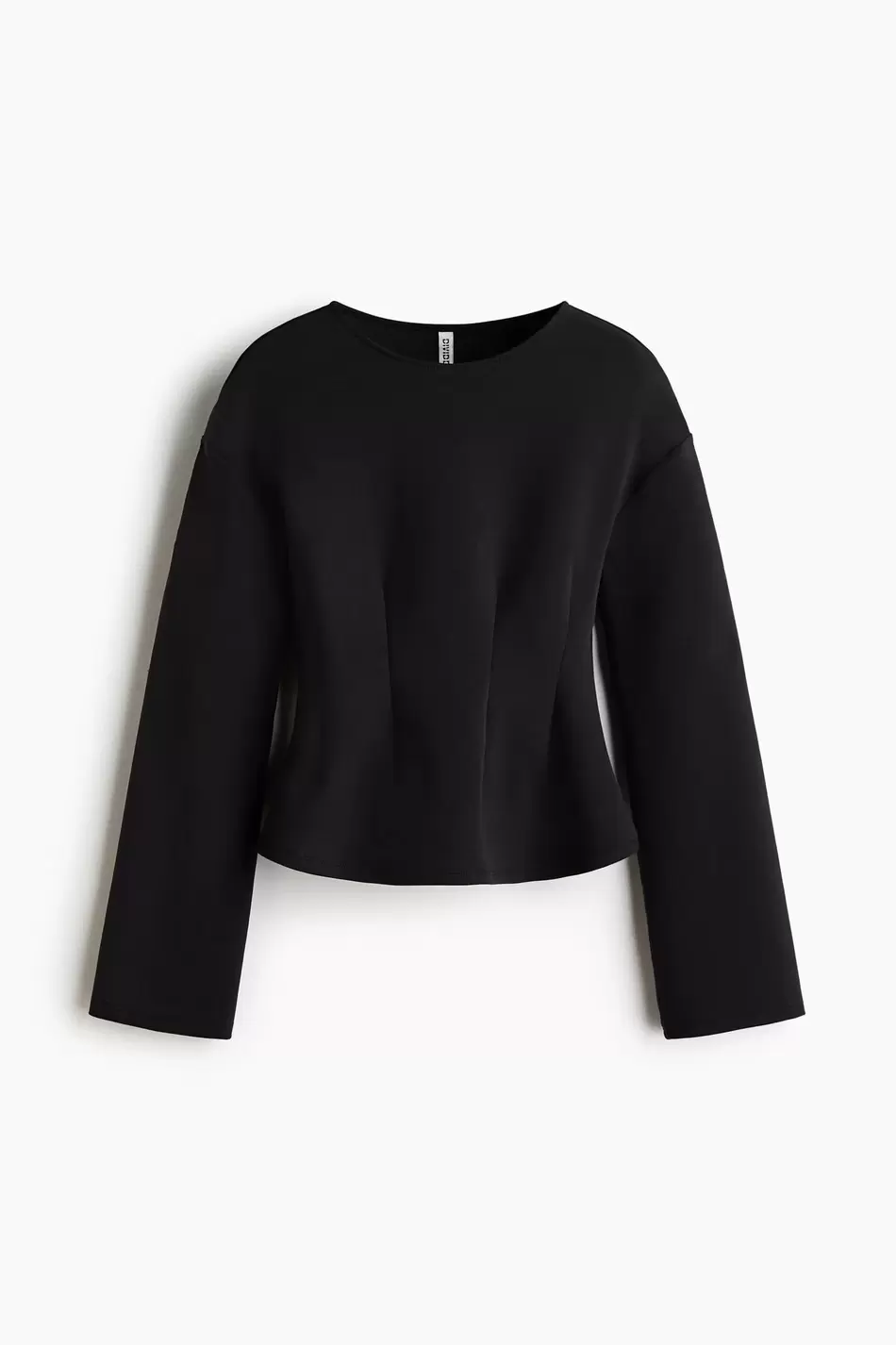 Top interlock con cintura entallada