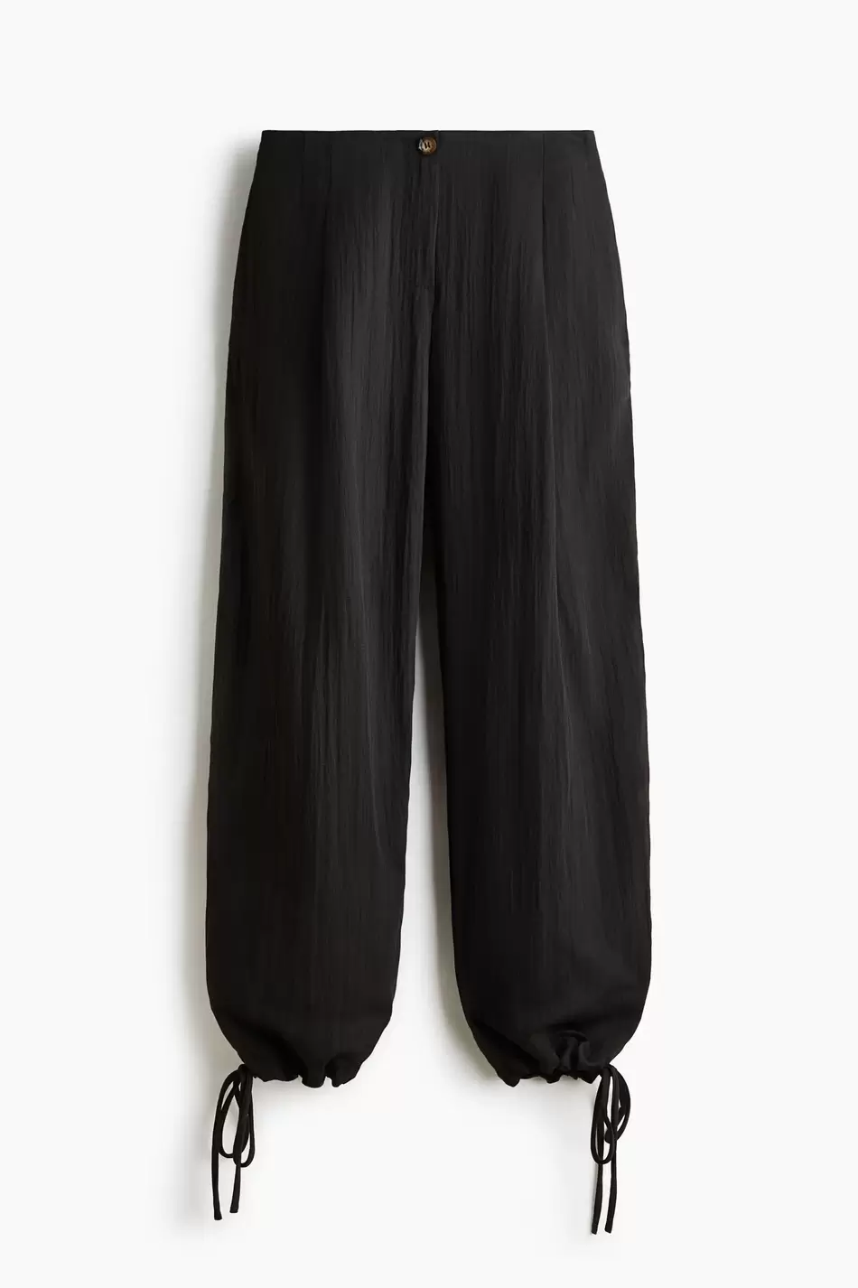 Pantalón efecto arrugado con piernas barrel