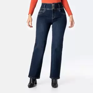 Pantalon Jean High Stch Shethy Recto