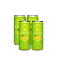 AGUA SABORIZADA ROCAS LIMON X 330 ML X 4 UND.