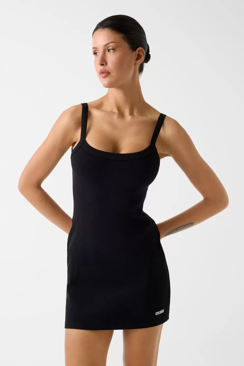 Vestido mini de mezcla de viscosa