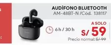 Solo - AUDÍFONO BLUETOOTH AM-48BT-N /Cód. 138117
