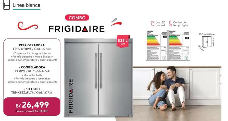 Frigidaire - Refrigeradora y Congeladora