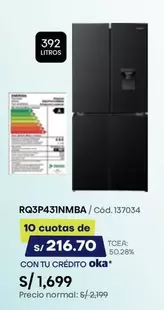 Toshiba - RQ3P431NMBA / Cód. 137034