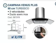 Venus - CAMPANA VENUS PLUS 90 cm TURE63CO