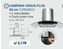 Venus - CAMPANA VENUS PLUS 90 cm TURE63CO