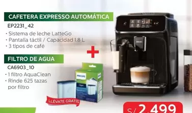 Philips - CAFETERA EXPRESSO AUTOMÁTICA EP2231_42