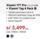 Xiaomi - 17T Pro (12+512GB) + Tag 4 Pack