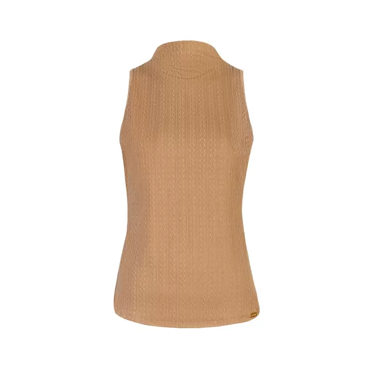 Polo Tejido Cuello Alto Latifa Beige