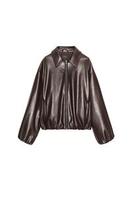 CHAQUETA BOMBER EFECTO PIEL