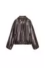 CHAQUETA BOMBER EFECTO PIEL