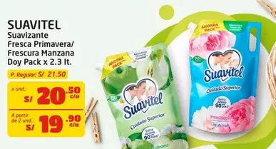 Suavitel - Suavizante Fresca Primavera/ Frescura Manzana Doy Pack