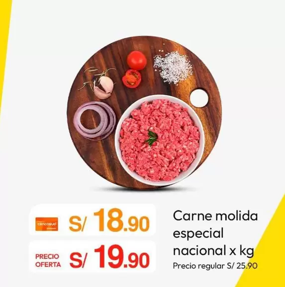 Carne molida especial nacional