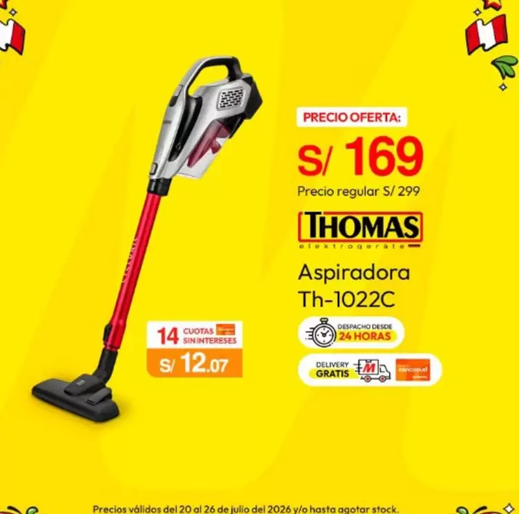 Thomas - Aspiradora Th-1022C