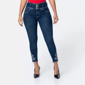 Pantalon Jean High Stch Faany Tobillero
