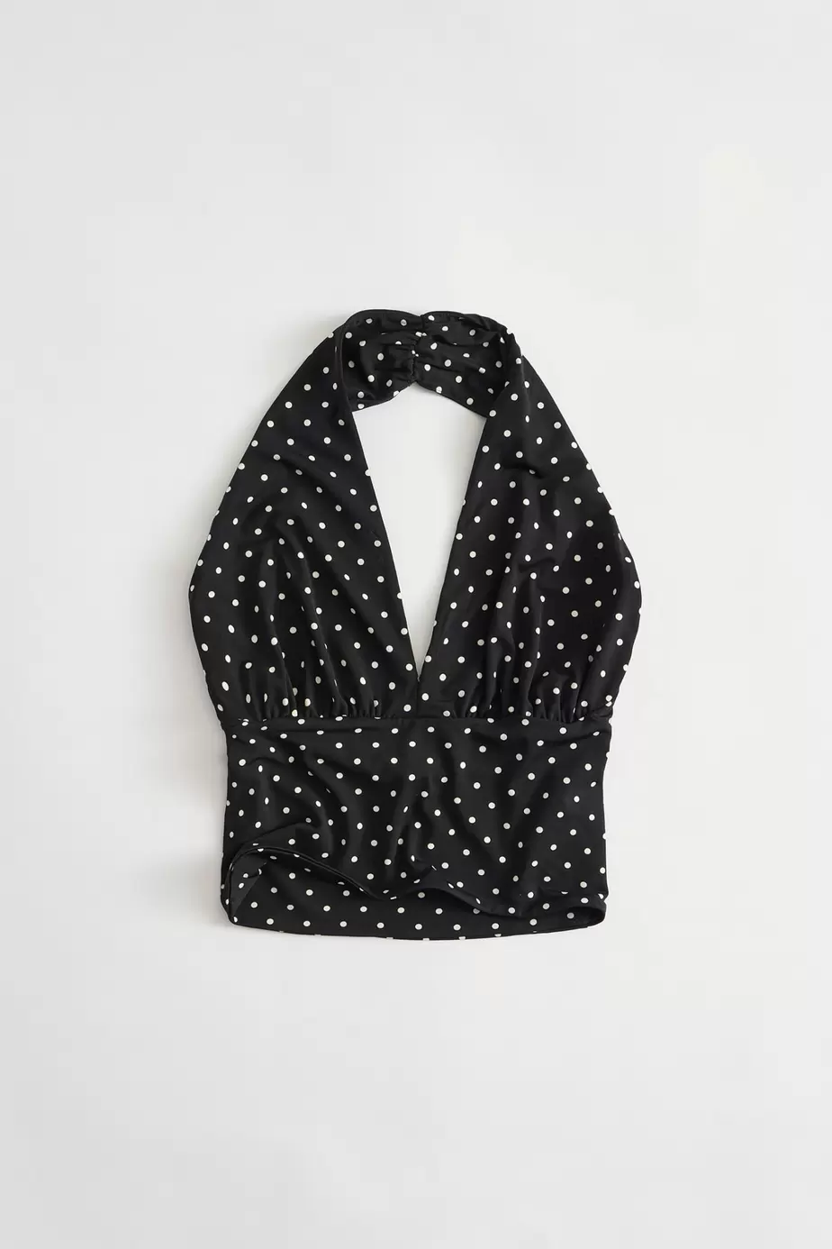 Top estampado con cuello halter