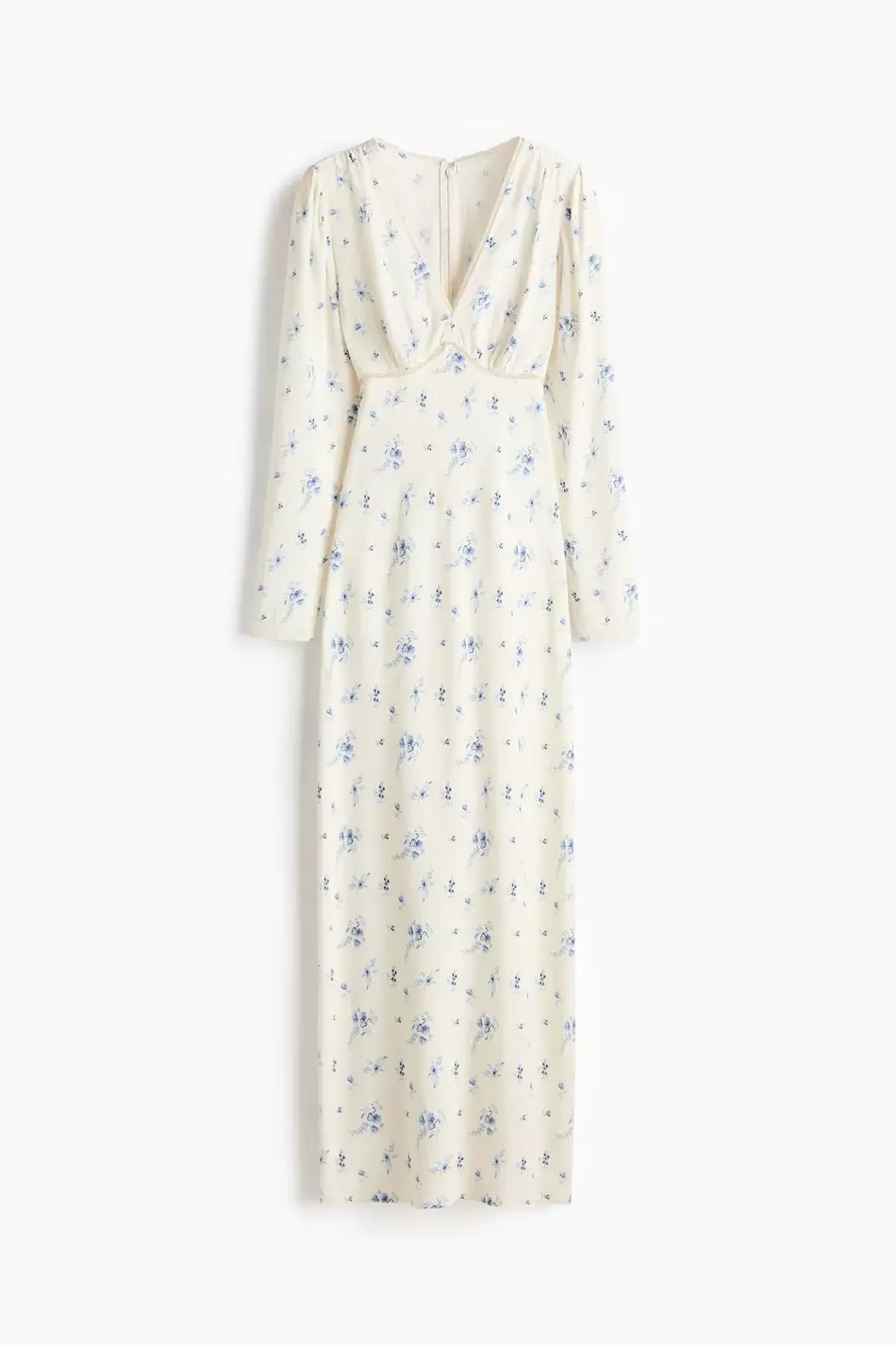 Vestido de viscosa de manga larga