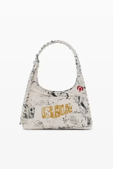Bolso mediano lettering