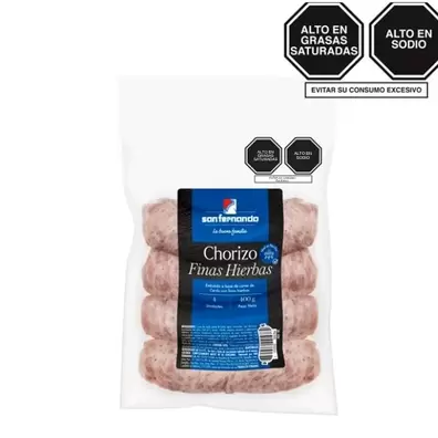 Chorizo Finas Hierbas x 400 Gr.