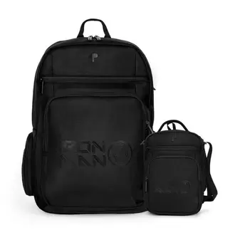 MOCHILA RAVEN IRONMAN BLACK + BOLSO RAVEN IRONMAN BLACK