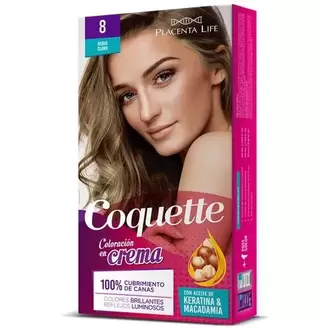 Coquette Tinte 8 Rubio Claro Pack 1 Aplicacion