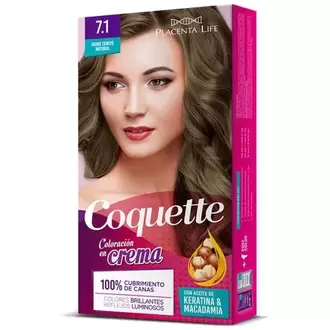 Tinte 7.1 Rubio Cenizo Natural Pack 1 Aplicacion