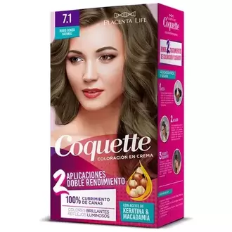 Tinte 7.1 Rubio Cenizo Natural Kit 2 Aplicaciones