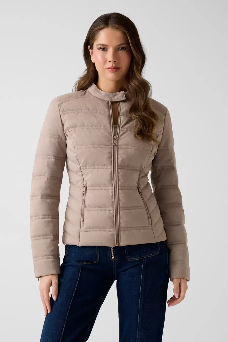Chaqueta acolchada con logo 4G