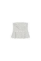 TOP PALABRA DE HONOR PEPLUM LUNARES