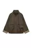 CHAQUETA ENCERADA EFECTO LAVADO CUADROS