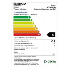 Aire Acondicionado Portátil Sole 9 KBTU
